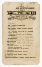 Load image into Gallery viewer, Victorian Dr. Thomas&#39; Electric Oil, Quack Medicine Trade Card || Mary Anderson