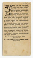 Load image into Gallery viewer, Victorian Ayer's Cherry Pectoral, Quack Medicine Trade Card || Girl, Farm