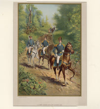 Load image into Gallery viewer, 1899 Antique Matted US ARMY GENERAL, STAFF OFFICERS 1812, Werner Company