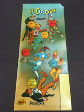 Load image into Gallery viewer, French LE CIRQUE BILLIARD Game Illustration, Poster || Vintage Circus