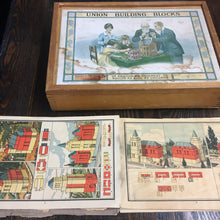 Load image into Gallery viewer, Union Building Blocks, Adult and Children Game, Block House, Old Vintage - TheBoxSF
