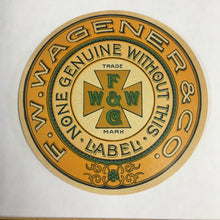 Load image into Gallery viewer, Early 1900's Monogram Brand Coffee Label Set of Two, FW Wagner Roasters