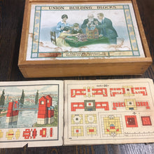 Load image into Gallery viewer, Union Building Blocks, Adult and Children Game, Block House, Old Vintage - TheBoxSF