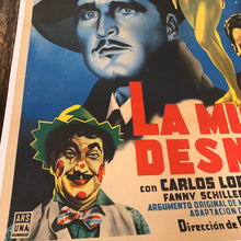 Load image into Gallery viewer, Mexican Movie Poster, "La Mujer Desnuda" 1953 || Mounted to Linen