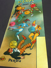 Load image into Gallery viewer, French LE CIRQUE BILLIARD Game Illustration, Poster || Vintage Circus
