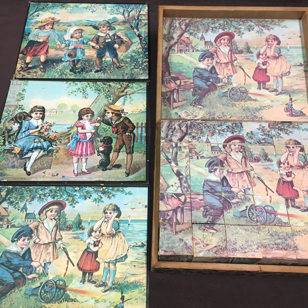 JEUX DE CUBES en bois ancien 1900 puzzle EUR 20,00 - FR JEUX DE CUBES en bois ancien 1900 puzzle EUR 20,00 - FR