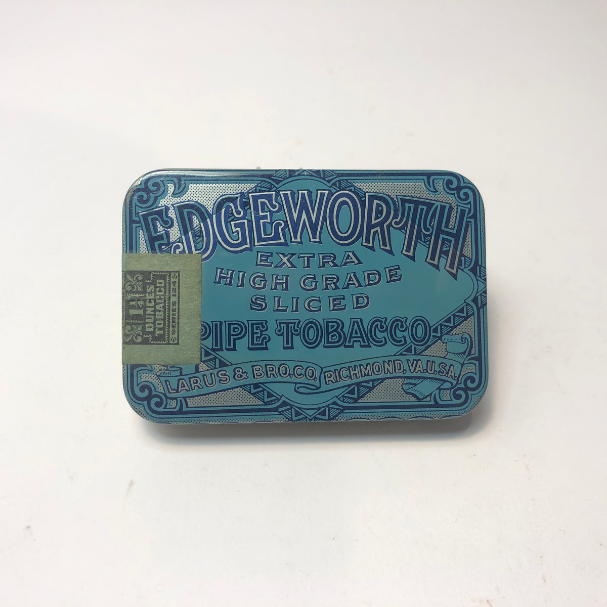 edgeworth tobacco tin history EDGEWORTH Extra High Grade Pipe Tobacco Tin || Laurus & Bros. EMPTY –  TheBoxSF