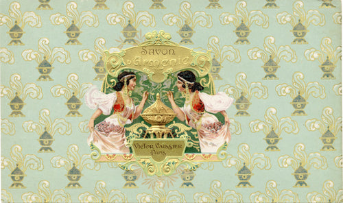 Vintage, Unused, French Art Deco SAVON D'ARMENIE Soap Label || VICTOR VASISSIER
