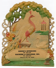 Load image into Gallery viewer, Vintage Arden&#39;s Interiors Embossed Advertising Sign || Jefferson City, Mo.