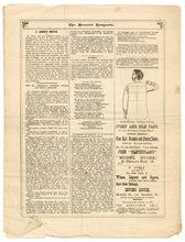Load image into Gallery viewer, 1873 Victorian HOWARD LORGNETTE Theater Program, Lillie Hall, My Neighbor's Wife