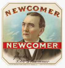 Load image into Gallery viewer, Antique, Unused NEWCOMER Brand Cigar, Tobacco Caddy Crate Label SET