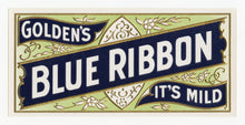 Load image into Gallery viewer, Antique, Unused BLUE RIBBON Brand Cigar, Tobacco Caddy Crate Label SET OF THREE