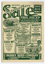 Load image into Gallery viewer, 1930 Antique BERRY SEED CO. Seed Catalog, 35th Anniversary, Farming, Plants