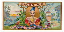 Load image into Gallery viewer, Design B Vintage, Unused, French Art Deco ROYAL YEDO Soap Box Label, Two Styles