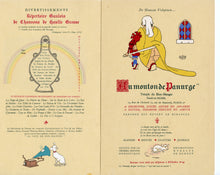 Load image into Gallery viewer, Vintage 1952 Raunchy French AU MOUTON DE PANURGE Albert DUBOUT Illustrated Supper Club Menu