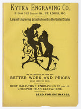 Load image into Gallery viewer, Antique KYTAKA ENGRAVING CO. Printer's Advertisement || St. Louis, Mo.