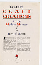 Load image into Gallery viewer, 1928 Art Deco Decorating LE PAGE'S CRAFT CREATION IN THE MODERN MANNER Art Book
