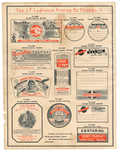 Load image into Gallery viewer, 1899 J.F. Lawrence Druggists' Full Pharmacy Label Catalog DIGITAL DOWNLOAD ONLY