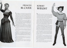 Load image into Gallery viewer, Vintage 1950s KISS ME KATE Theater Bill, Program, Francis McCann, Robert Wright, Cole Porter\