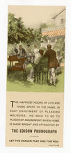 Load image into Gallery viewer, 1910's EDISON PHONOGRAPH Paper Advertisement || 'How the Boys Found the Band'