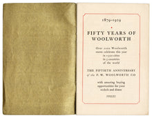 Load image into Gallery viewer, 1929 Antique 50 YEARS OF WOOLWORTH Promotional Booklet, Vintage Fashion, Household