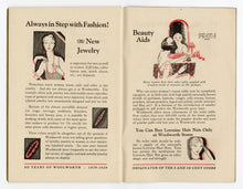 Load image into Gallery viewer, 1929 Antique 50 YEARS OF WOOLWORTH Promotional Booklet, Vintage Fashion, Household