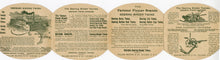 Load image into Gallery viewer, Antique Victorian DEERING BINDER TWINE Die-cut, Four Panel Trade Card Booklet