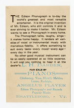 Load image into Gallery viewer, 1910's EDISON PHONOGRAPH Paper Advertisement || 'How the Boys Found the Band'
