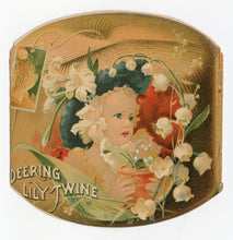 Load image into Gallery viewer, Antique Victorian DEERING BINDER TWINE Die-cut, Four Panel Trade Card Booklet