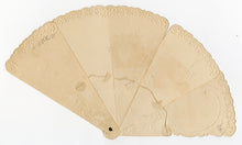 Load image into Gallery viewer, 1901 Victorian Die-cut Advertising Fan, Calendar, Embossed Roses