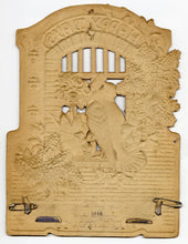 Load image into Gallery viewer, Large Antique HAPPY DAYS Embossed Dove Die-cut, Sweet Shop Advertisement