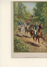 Load image into Gallery viewer, 1899 Antique Matted US ARMY GENERAL, STAFF OFFICERS 1812, Werner Company