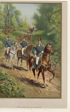 Load image into Gallery viewer, 1899 Antique Matted US ARMY GENERAL, STAFF OFFICERS 1812, Werner Company