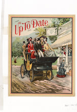 Load image into Gallery viewer, 1890's Original UP TO DATE Color Lithograph, Victorian Carriage Ride