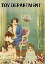 Load image into Gallery viewer, 1920's Antique TOY DEPARTMENT Advertising Poster, Original Lithograph