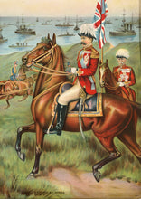 Load image into Gallery viewer, Antique, Original BRITAIN'S BULWARKS Color Lithograph, Print, Army, Navy