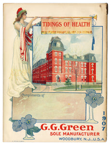 1907 Antique G.G. GREEN'S ALMANAC, Promotional Information Book