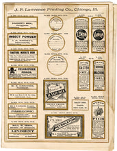 Load image into Gallery viewer, 1899 J.F. Lawrence Druggists' Full Pharmacy Label Catalog DIGITAL DOWNLOAD ONLY