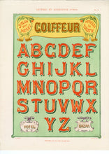 Load image into Gallery viewer, 1905 French LETTERS & ENSIGNES Art Nouveau Design Book PDF ONLY, Sign Painting, Alphabets