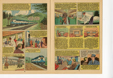 Load image into Gallery viewer, Two 1960's Train Comic Books RAILS ACROSS AMERICA & RIDE THE HIGH IRON