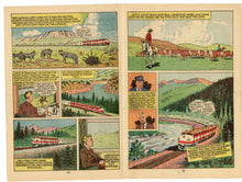 Load image into Gallery viewer, Two 1960's Train Comic Books RAILS ACROSS AMERICA & RIDE THE HIGH IRON