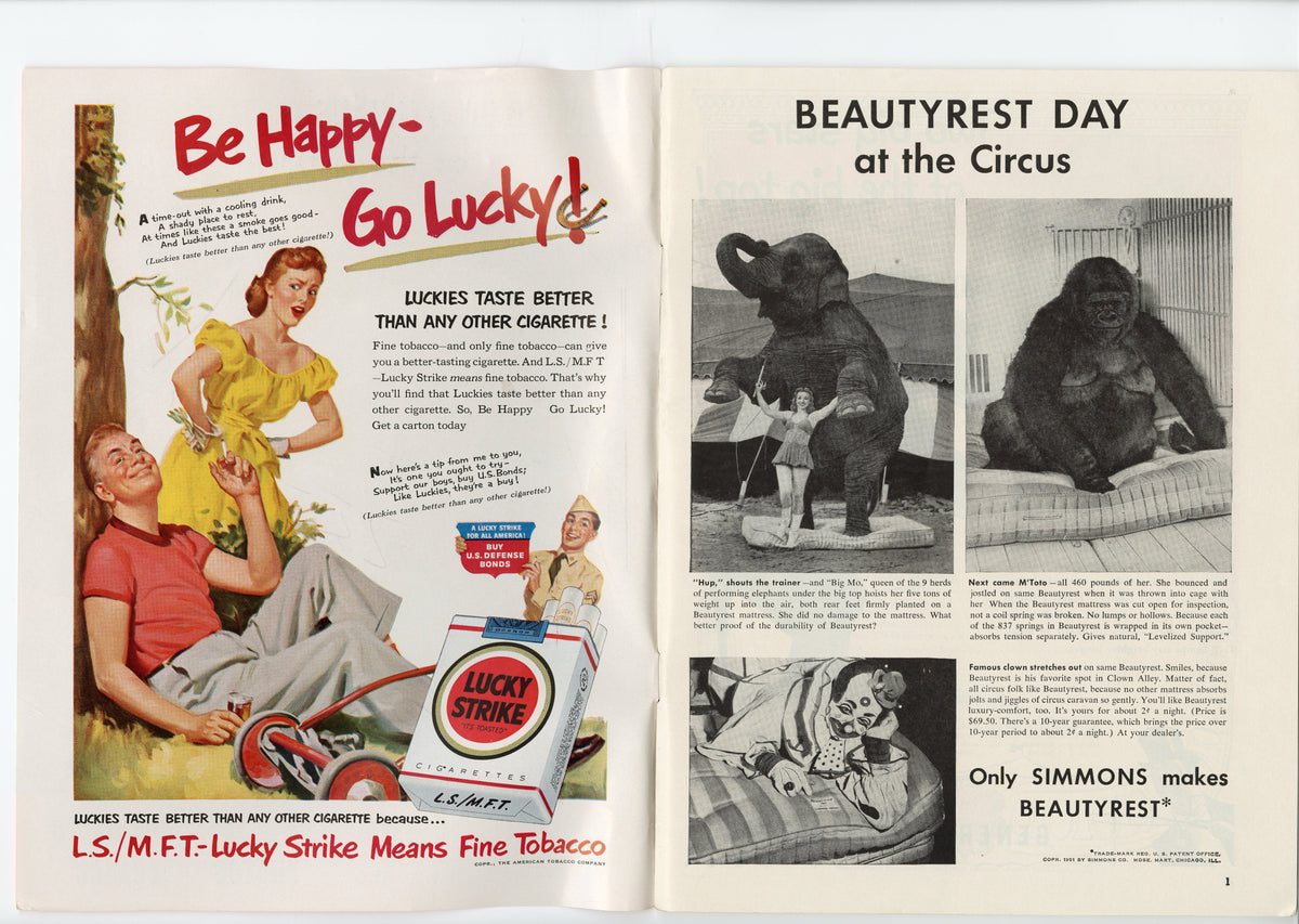 1951 Vintage RINGLING BROS. & BARNUM & BAILEY Circus Magazine TheBoxSF