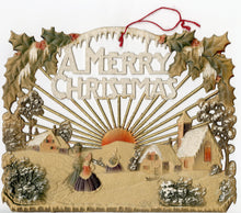 Load image into Gallery viewer, Antique 1930's German Die-cut, Embossed CHRISTMAS Decoration, Hanging