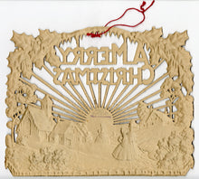 Load image into Gallery viewer, Antique 1930's German Die-cut, Embossed CHRISTMAS Decoration, Hanging