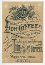 Load image into Gallery viewer, 1890 Victorian Woolson Spice Co. HOLIDAY GREETING CARD, Santa and Sleigh