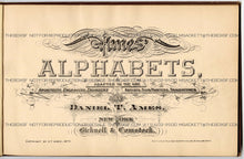 Load image into Gallery viewer, 1879 Antique AMES' ALPHABETS Full Book PDF, Typography, Lettering, Design