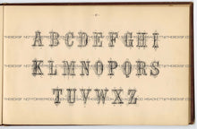 Load image into Gallery viewer, 1879 Antique AMES&#39; ALPHABETS Full Book PDF, Typography, Lettering, Design