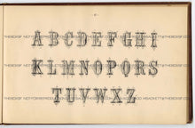 Load image into Gallery viewer, 1879 Antique AMES' ALPHABETS Full Book PDF, Typography, Lettering, Design