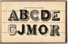 Load image into Gallery viewer, 1879 Antique AMES' ALPHABETS Full Book PDF ONLY, Typography, Lettering, Design