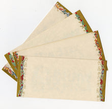 Load image into Gallery viewer, Set of Four Gorgeous Vintage Christmas Cards, PDF ONLY, Illustrated with Gold Ink